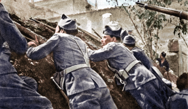 Soldaten im Spanischen Bürgerkrieg