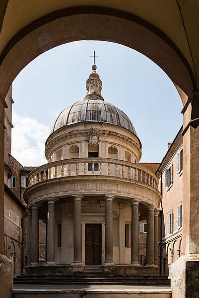 Tempietto von San Pietro in Montorio - JTSH26, CC BY-SA 4.0 <https://creativecommons.org/licenses/by-sa/4.0>, via Wikimedia Commons Tempietto von San Pietro in Montorio