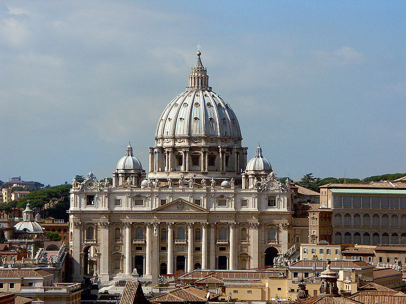 Petersdom - Giacomo della Porta, Public domain, via Wikimedia Commons Petersdom