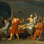 Der Tod des Sokrates - Gemälde von Jacques-Louis David