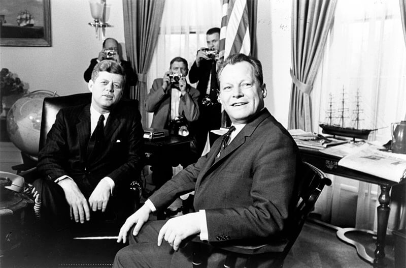 John F. Kennedy und Willy Brandt in Berlin