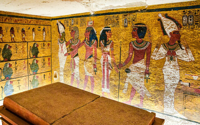 Die Grabkammer eines Pharaos. Die Gräber der Pharaonen sind faszinierende Zeugnisse der damaligen Zeit.